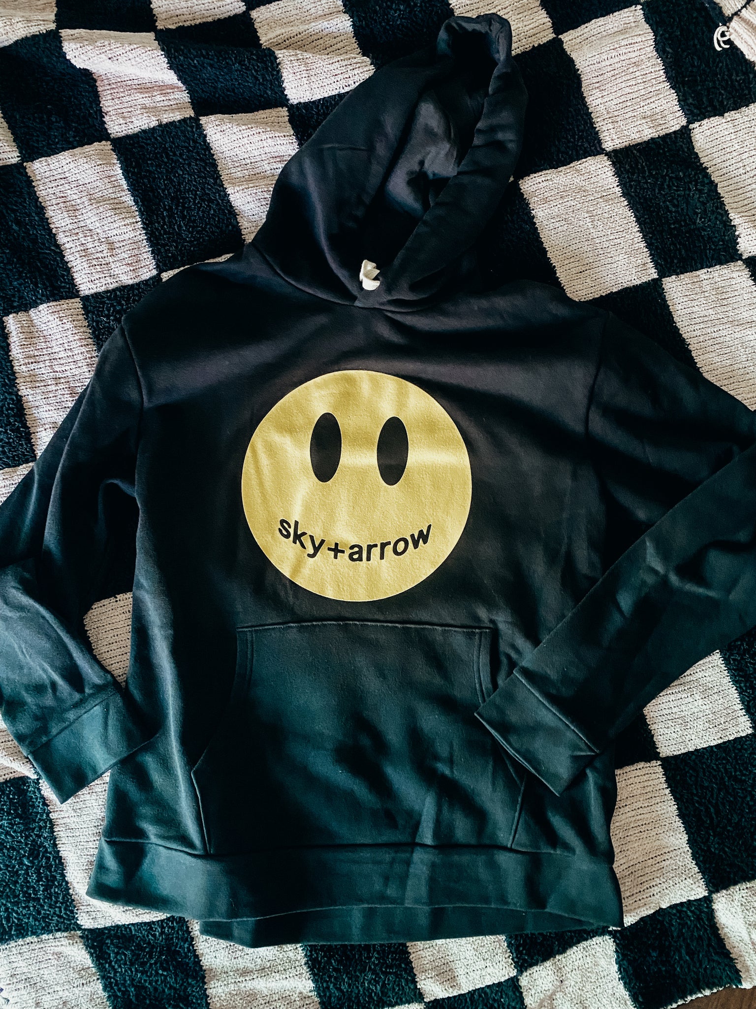 Sky & Arrow Happy Face Hoodie